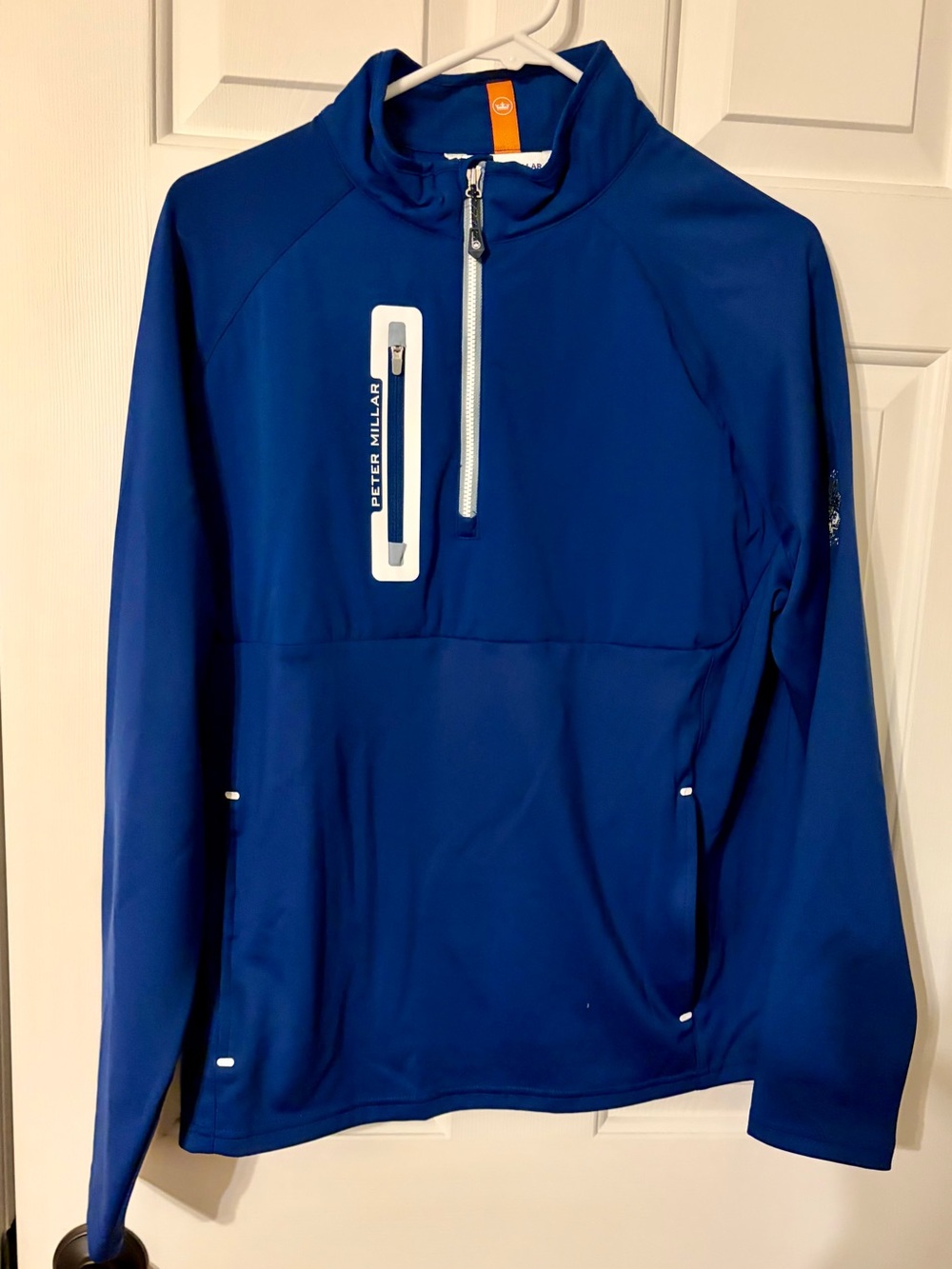 NWT Peter Millar Royal Blue Lightweight Quarter-Zip Jacket